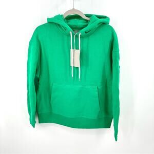 Everlane organic cotton popover hoodie in green Size XS